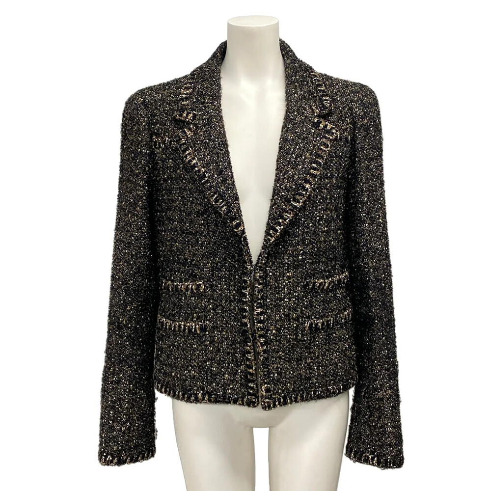 Chanel Black Beige Multi Outer Fabric] #341882C13B